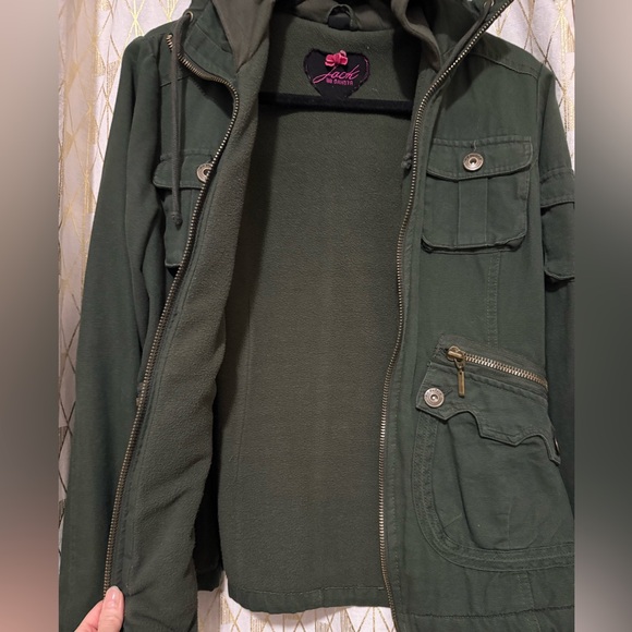 Twilight Women's Green Hooded Jacket - Picture 3 of 3